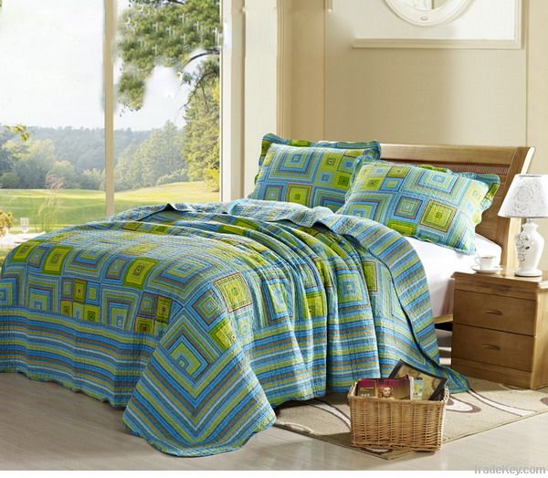 100%cotton washable patchwork quilt