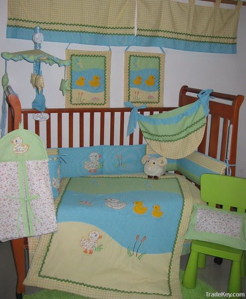 100%cotton baby crib bedding set