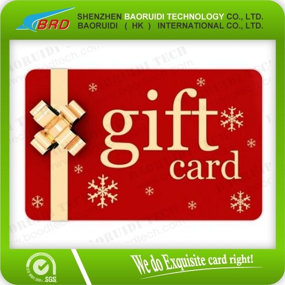 hot stamping  plastic gift card