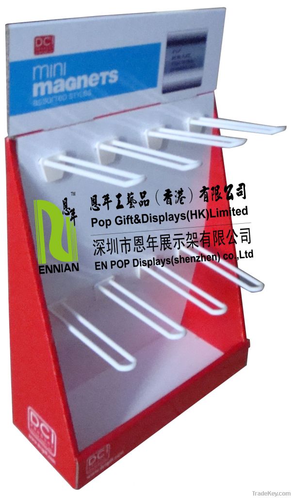 customized corrugated cardboard displays with hooks