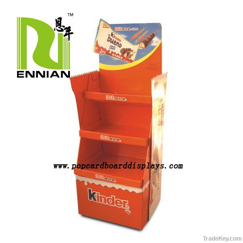 corrugated cardboard trapeziform display racks for advertising product