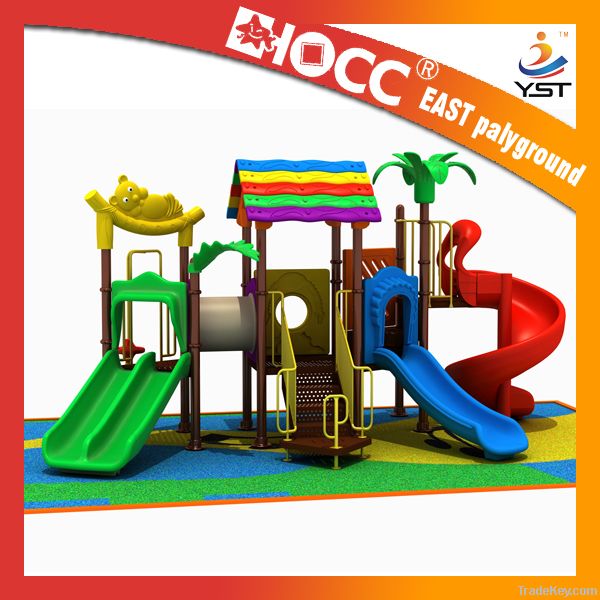 Pastic slide outdoor playground for children