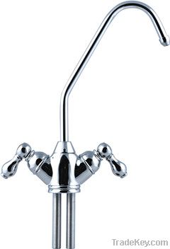 korean type doubles handles faucet with cap