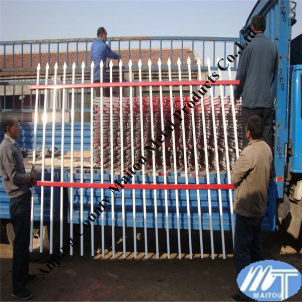 galvanized iron fence