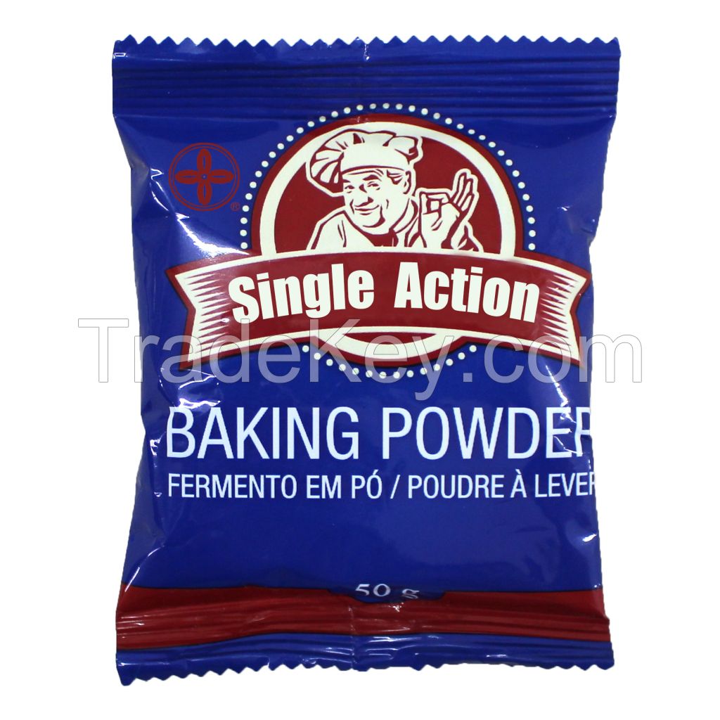 Double acting baking powder for bakery with baking soda
