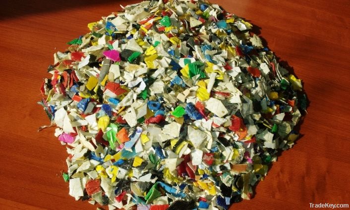 HDPE bottle flakes