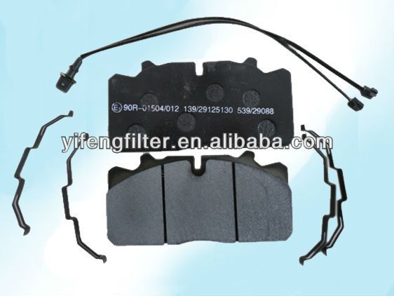 brake pad 29088/ 29090 for Volvo fe fm, Man m l, Daf, Renault magnum midlum premium truck