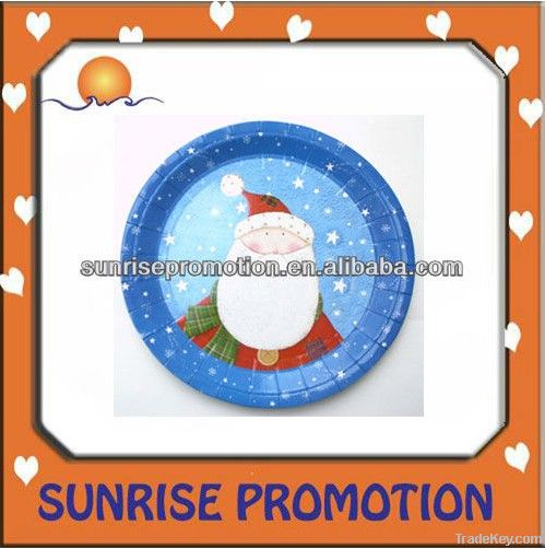 disposable party paper plate with color printed for all kinds of party