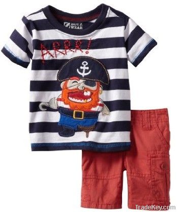 cool boys shirt sets kids clothing wholesale