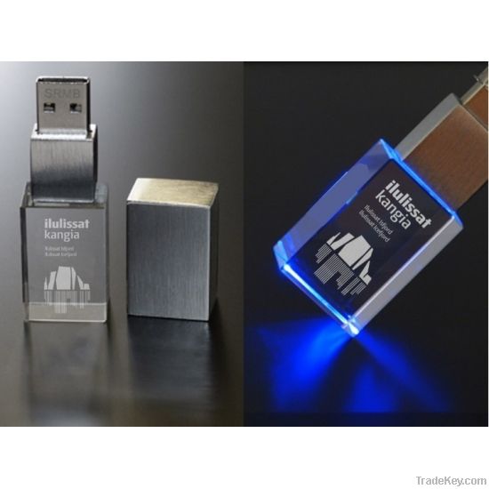 3D logo usb led light flash drive