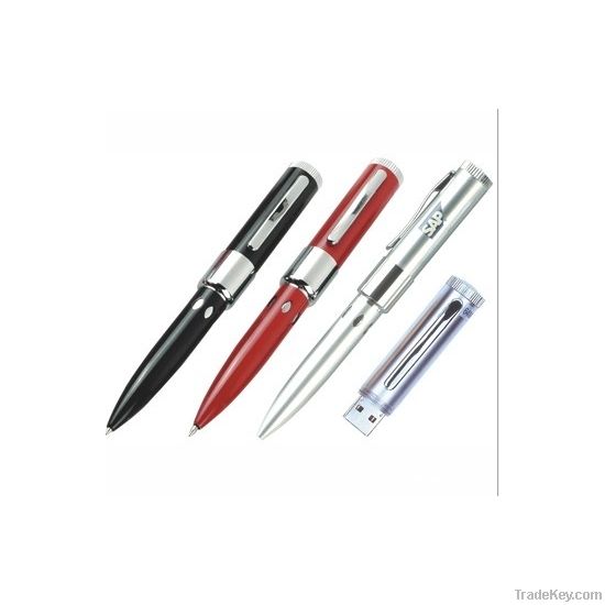 Metal ball pen built-in USB Pen Drive from 1GB to 32GB