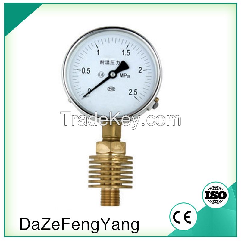 Lower mount with high quality steam boiler pressure gauge