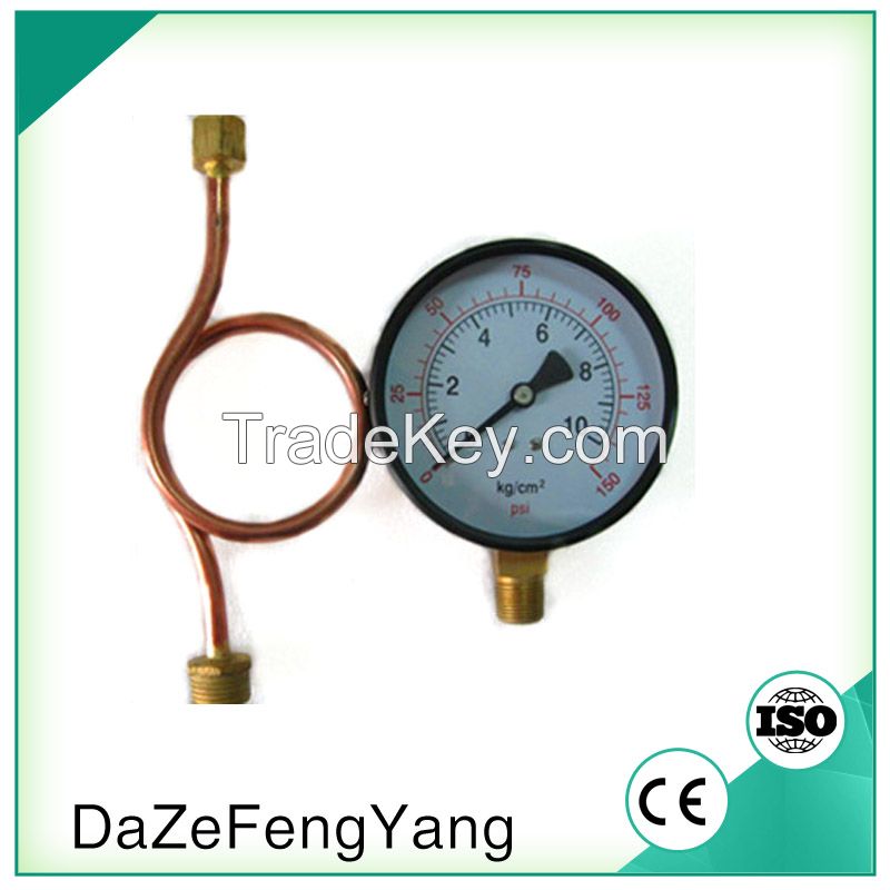 Lower mount with high quality steam boiler pressure gauge