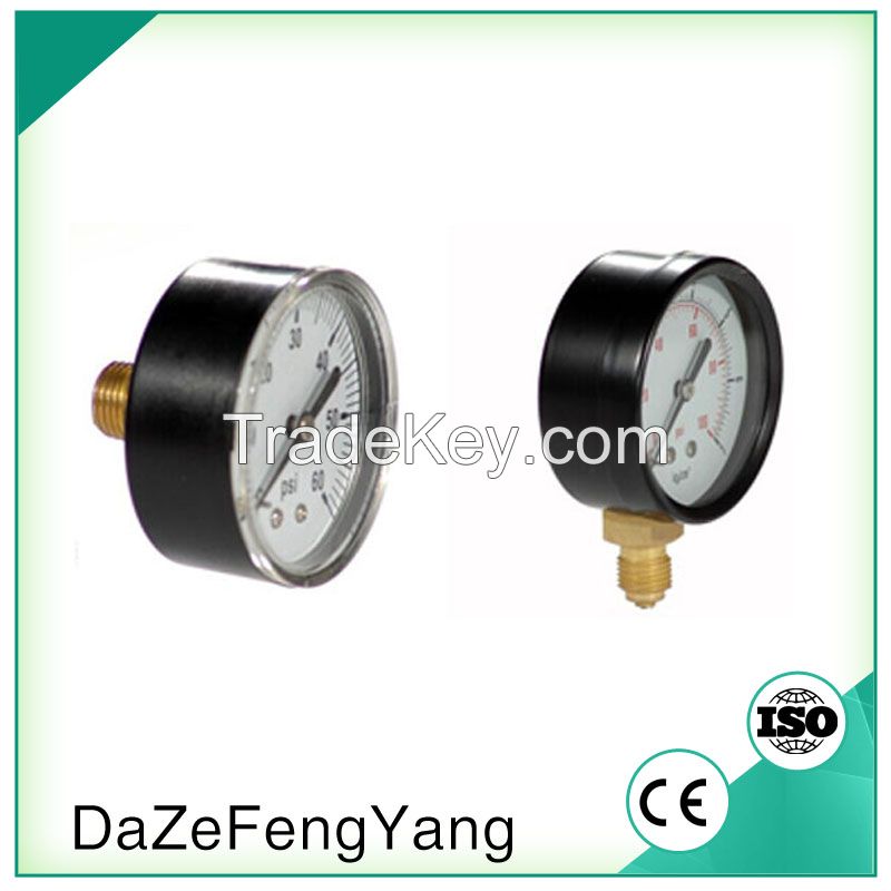 General dry economy monometer bourdon tube type pressure gauge