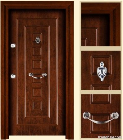 Turkey steel wooden armored door