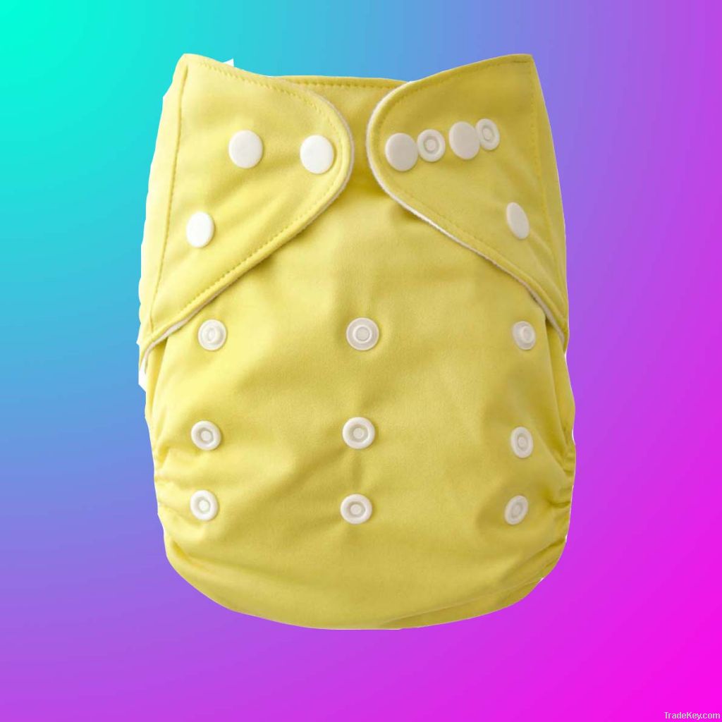 yellow reusable diaper cover