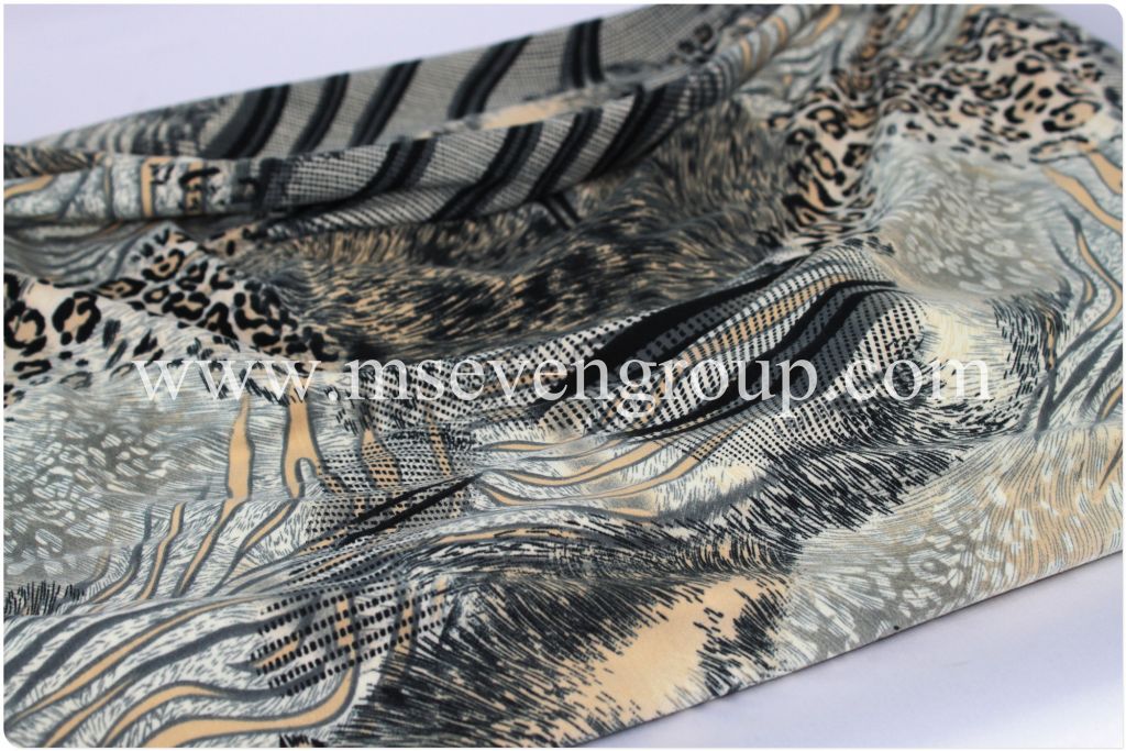 Hot sale!Good quality!Polyester stretch fabric for women dress in m.seven group