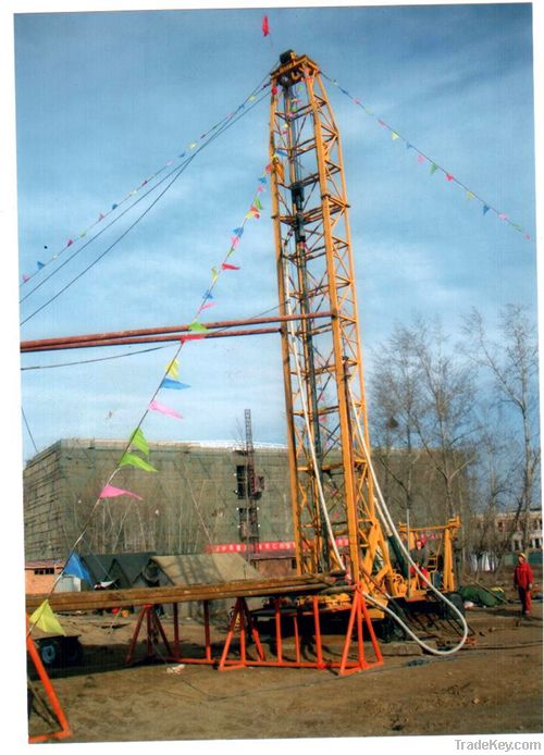 Trailer Mounted Rotary drilling rig YF-SD-600