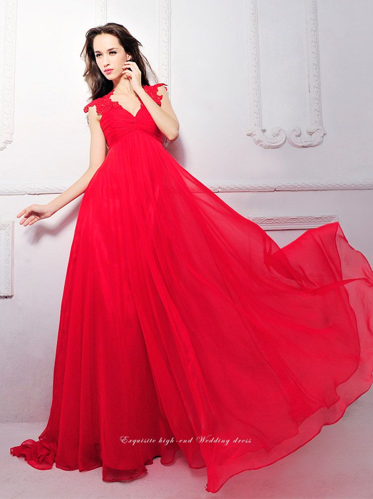 Sleeveless Chiffon Floor Length Evening Dress