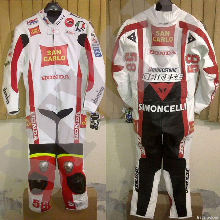 Marco Simoncelli Leather suit