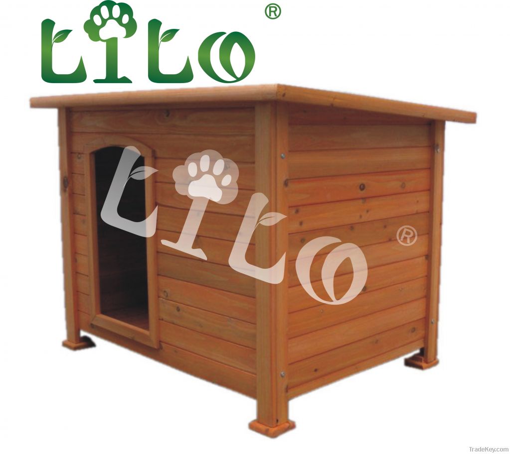 wooden dog kennel