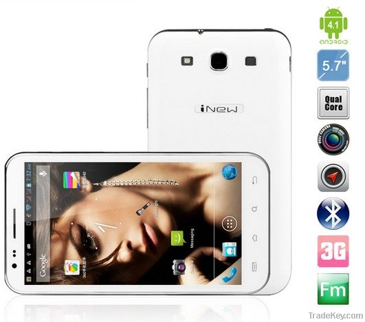 5.7&quot; HD Capacitive Android 4.1 MTK6589 Quad Core Smart Cell Phone