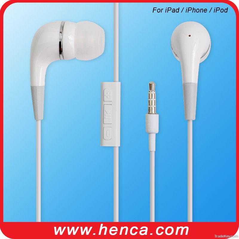 new design headphone with answer and call volume control for iphone