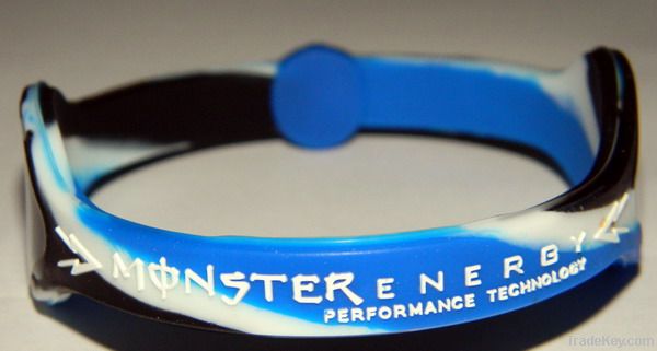 Custom silicone wristbands. silicone bracelet With Hologram.