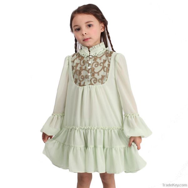 2013 New Chiffon dress for little girls, child clothing