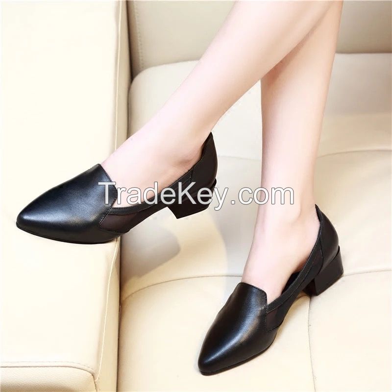 women fashion shoes leather shoes