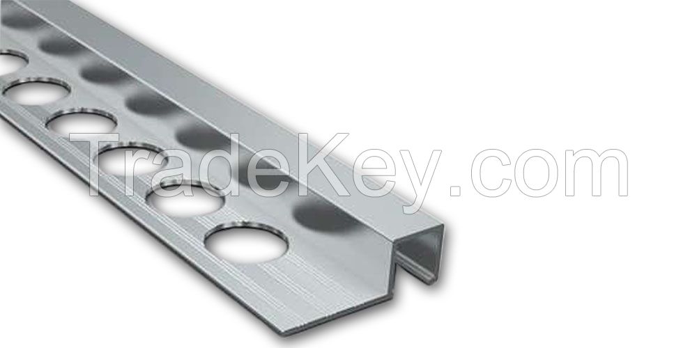 BCR Square Shape Anodized/Mirror Aluminium Tile Edging Tiletrim 12 mm