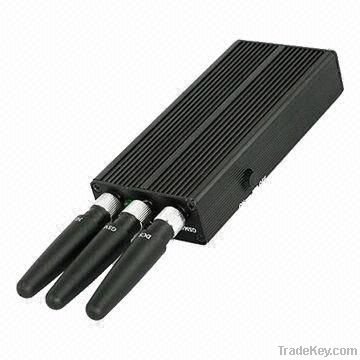 Mobile Phone and GPS Signal Jammer with 3pcs Omnidirectional Antennas