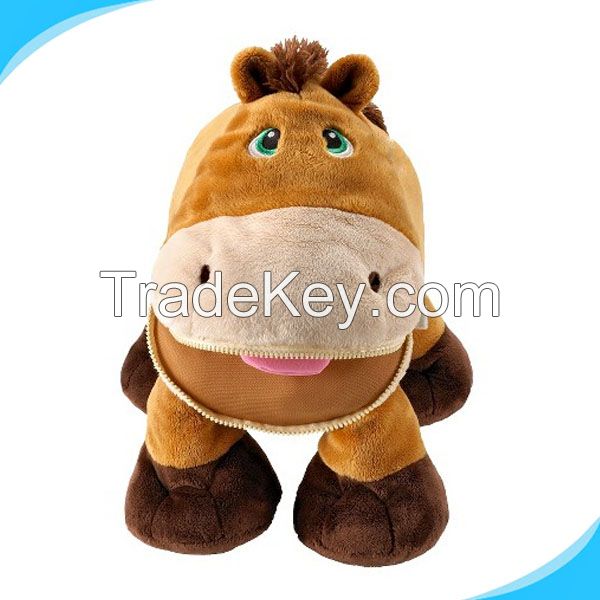 Toy Hippo Plush pass EN71 test report , Plush Hippo Doll Toy  with customized logo, OEM design plush toy