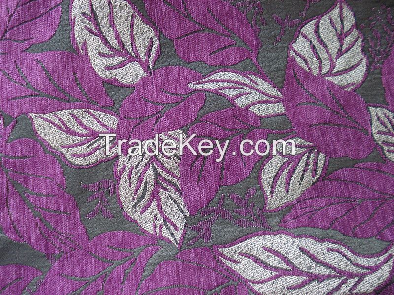 Jacquard Chenille Polyester Fabric for Home Decoration