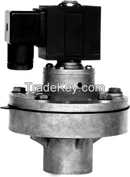 Solenoid dust valve for bagfilter