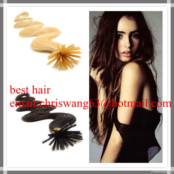 Best top quality and cheap keratin bond 100% Peruvian human virgin rem