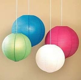 Colorfull round ball Chinese paper lantern