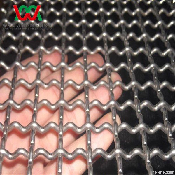 High Wear Resistance pre-crimped screens mesh