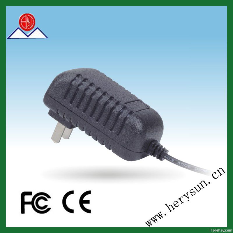 horizontal type power adapter