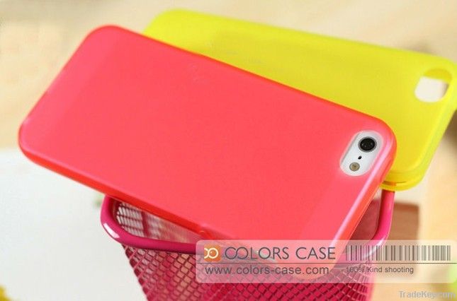 Jelly-Series Silicone case For Apple iphone 5, for iphone 5 case