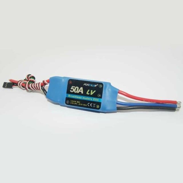 FLYCOLOR 50A  brushless speed controller programmable ESC SBEC 5.5V/4A