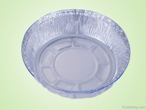 Disposable round foil container