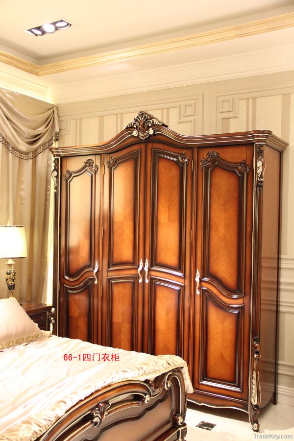 classical luxury leather bed