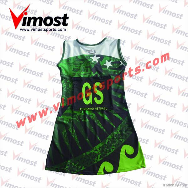 custom netball dress