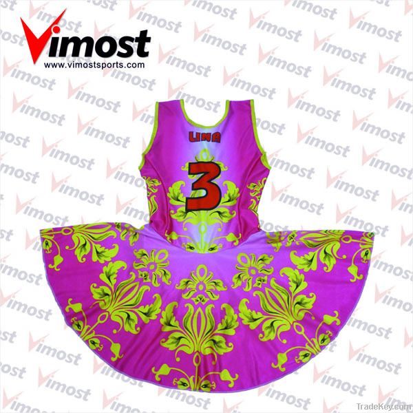 OEM custom netball wear, netball dress, with sublimation