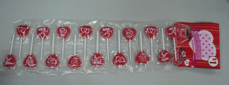 8G VALENTINE HEART LOLLIPOPS