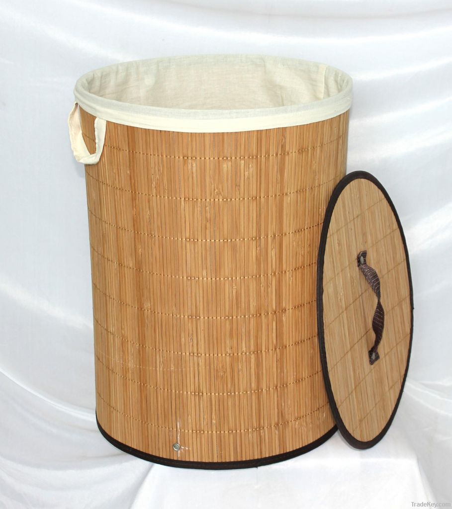 Foldable Bamboo Laundry Basket