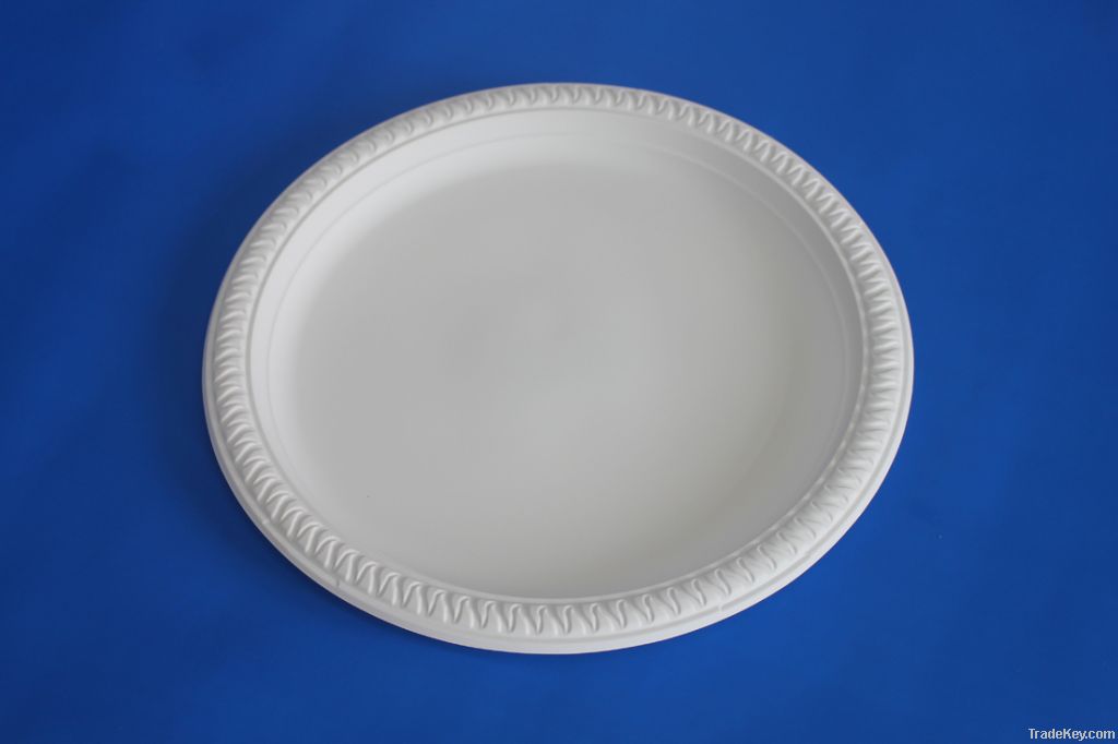 cimpostable biodegradable plastic plate tableware