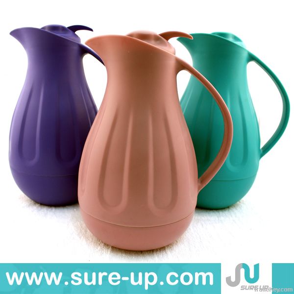 elegant vase shape thermos with galss inner