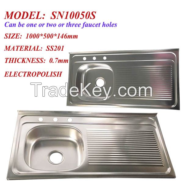 1000x500mm Stainless Steel Metal Sink from Foshan Sink Manufacturer